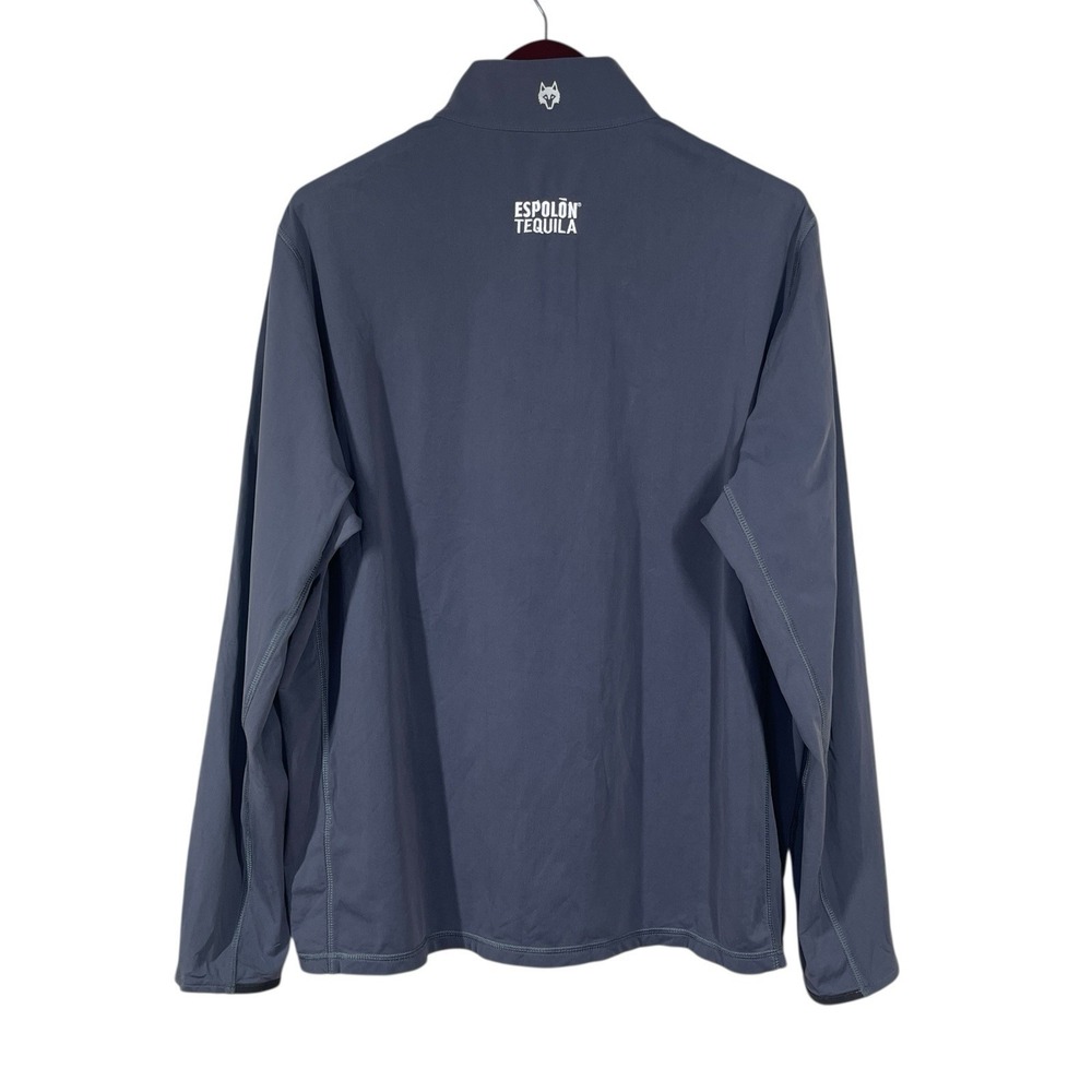 Greyson Tate 1/4 Zip Mock Neck XL Gray Performance Stretch Golf Pullover LOGO - Picture 2 of 9